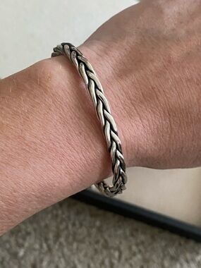 Sterling Silver Cuff Bracelet 925 Mexico